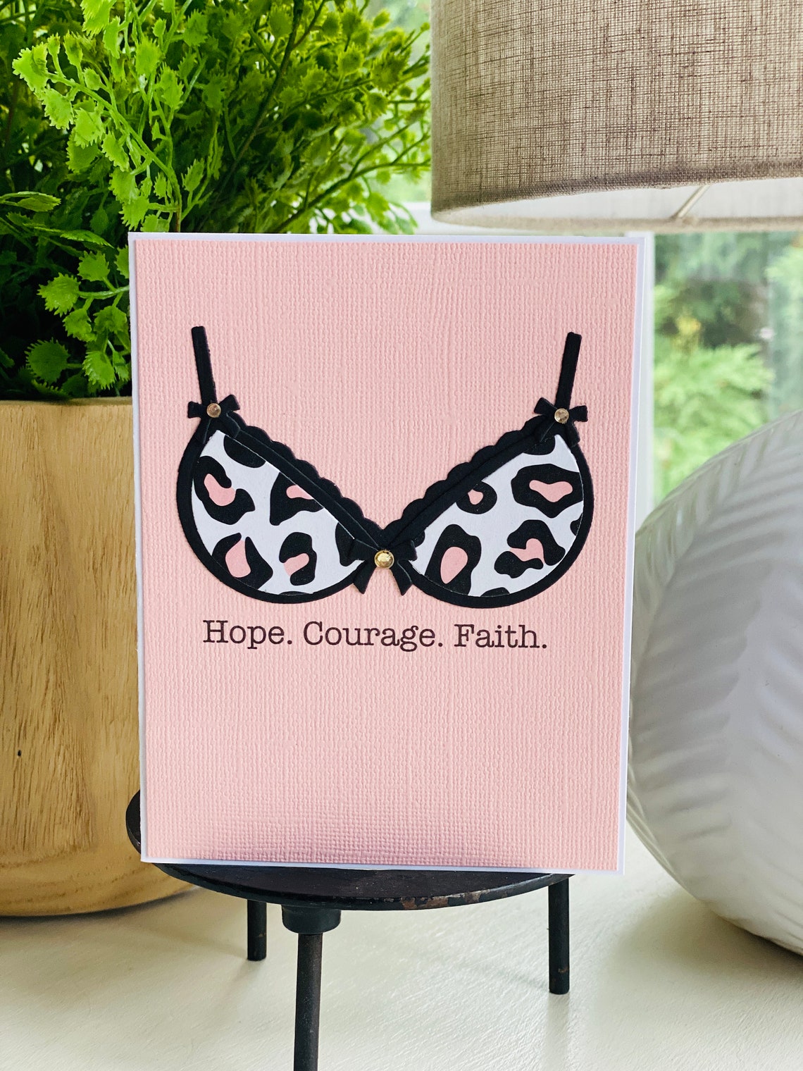 Breast Cancer Encouragement Greeting Card Etsy