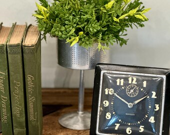 Vintage Coffee Percolator Basket Handmade Unique Floral Arrangement