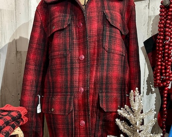 Vintage Woolrich Wool Hunting Coat, Size Mens Medium - Etsy