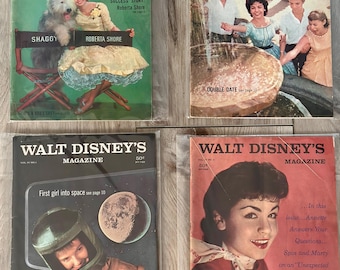 Vintage 1959 Walt Disney's Magazine Collection Annette Funicello set of 4