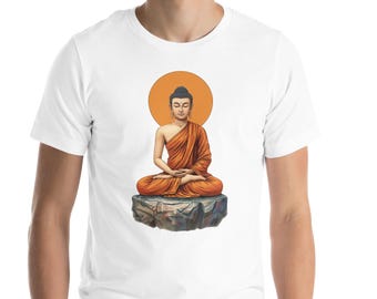 Shirt Boeddha monnik | Meditatie spiritueel T-shirt met print