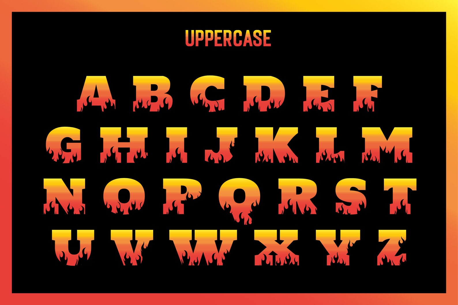 Flame Letter Fire Alphabet Letter Cricut Silhouette Font Svg Etsy Finland