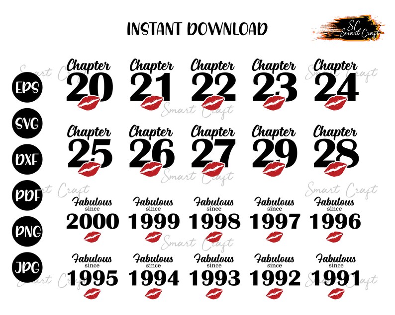 Download MEGA BUNDLE Chapter 20-79 birthday Fabulous Since1941 | Etsy