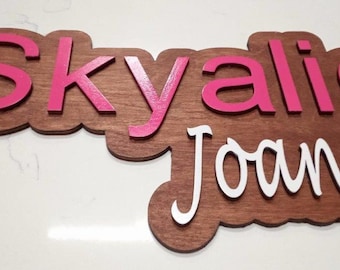 Personalized Name Sign, Crib name sign, Shower gift