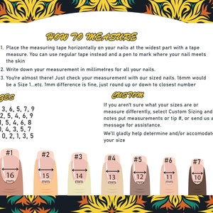 Pyramid Queen B Press on nails Fake nails False nails Artificial nails Glue on nails image 4