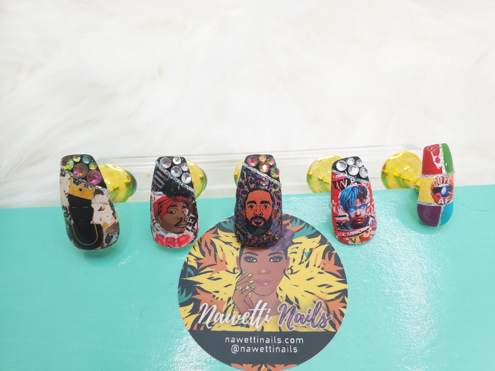 Rappers We Lost Nails Press on Nails Fake Nails False | Etsy