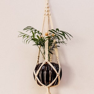 Macrame Plant Hanger,Hanging Flower Pot,Rope Pot Holder,Macrame Decor,Minimalist Decor,Garden Decor,Indoor Plant Outdoor