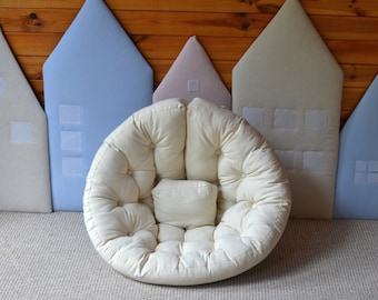 Handmade Folding Chair for Kids - Eco-Friendly with cover