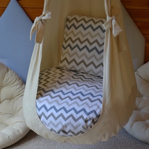 Silla colgante de interior, hamaca para niños pequeños, columpio infantil tipo capullo, decoración infantil, columpio tipo capullo, hamaca para niños pequeños, columpio de interior, silla hamaca