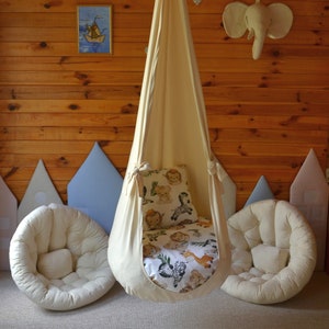 Eco-Friendly Hammock Swing Chair - Handmade from Natural Materials