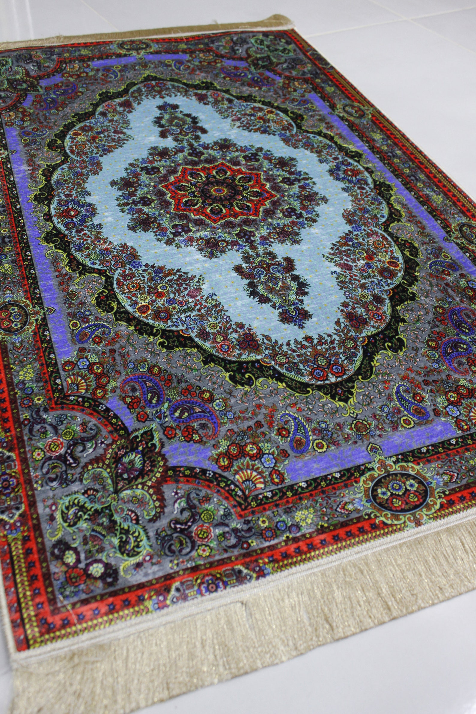 Meditation Mat Rug Muslim Madina Islamic Janamaz Carpet Etsy