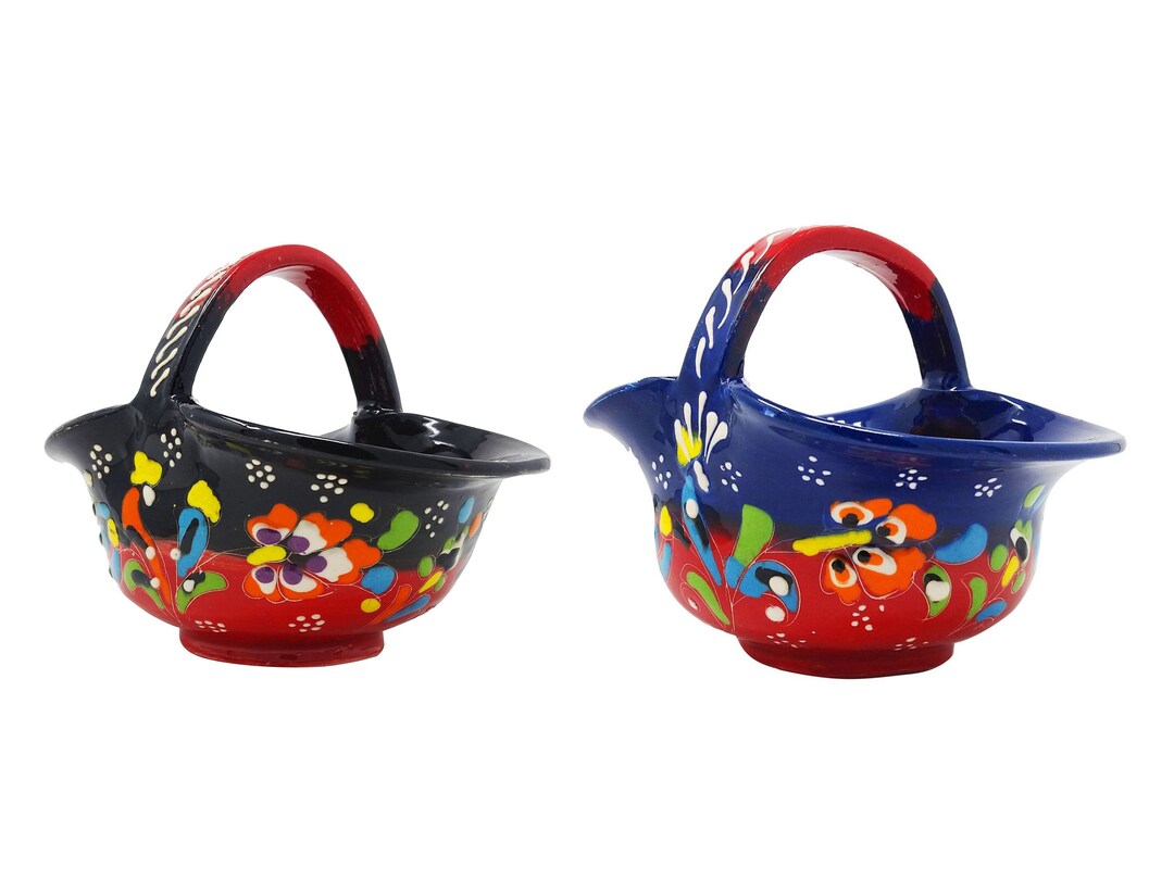 Turkish Ceramic Candy Dish Handmade Candy Bowl Anatolian Candy Holder