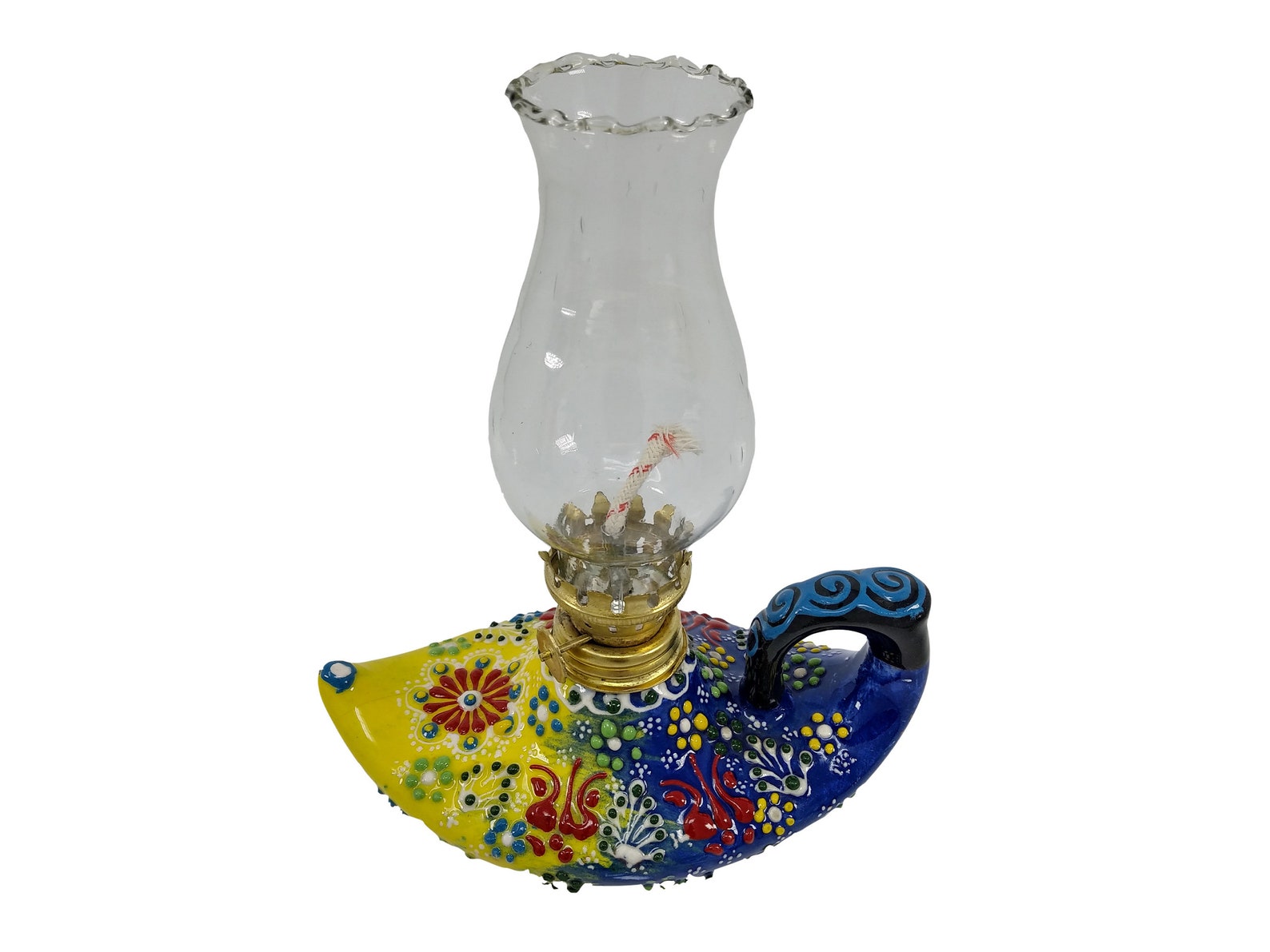 Traditional Handmade Turkish Oil Lamp Ceramic Handmade Home Etsy