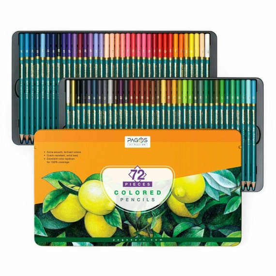 Pagos Colored Pencils Set – Vivid Colors Soft Core 72 Coloring Pencils —  CHIMIYA