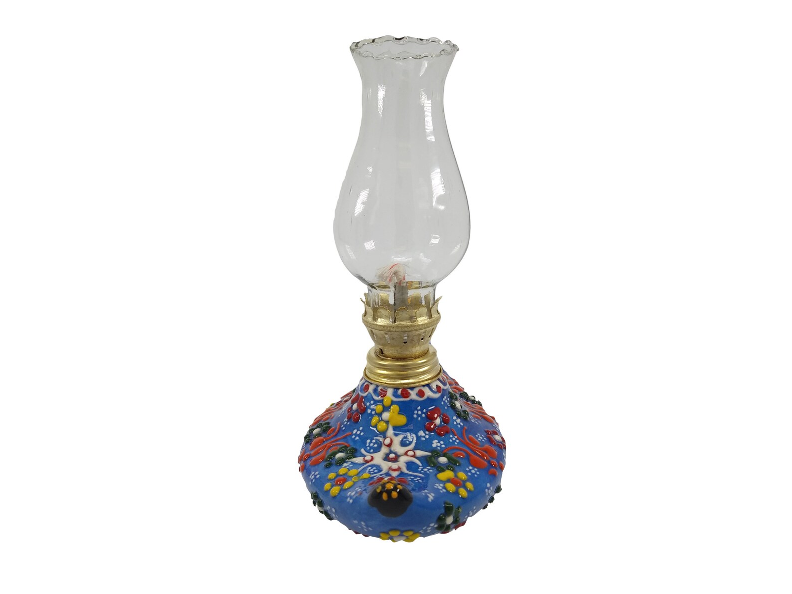 Traditional Handmade Turkish Oil Lamp Ceramic Handmade Home Decor 8x6