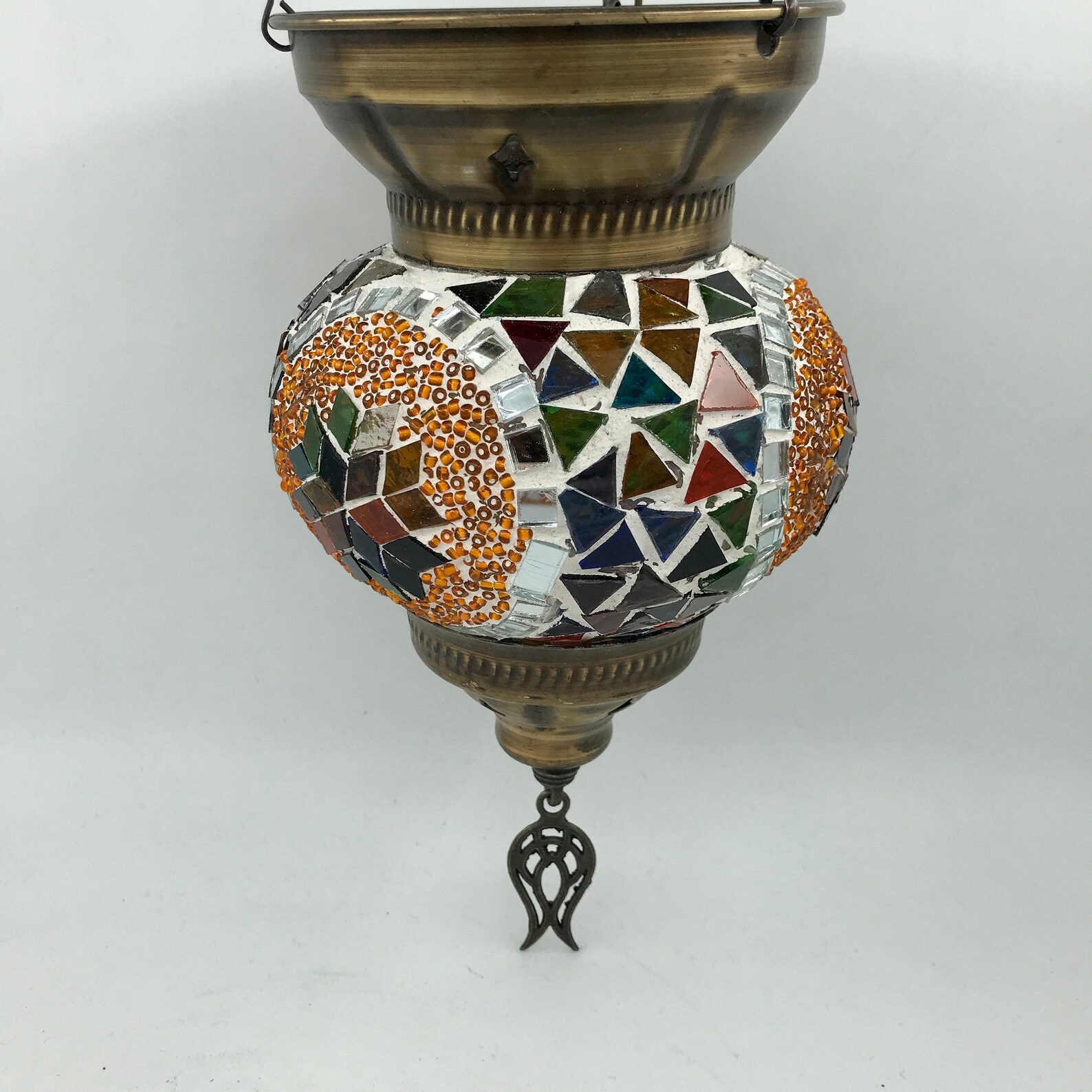 Turkish Handmade Mosaic Oil Lamp Style Chandelier Ceiling Etsy