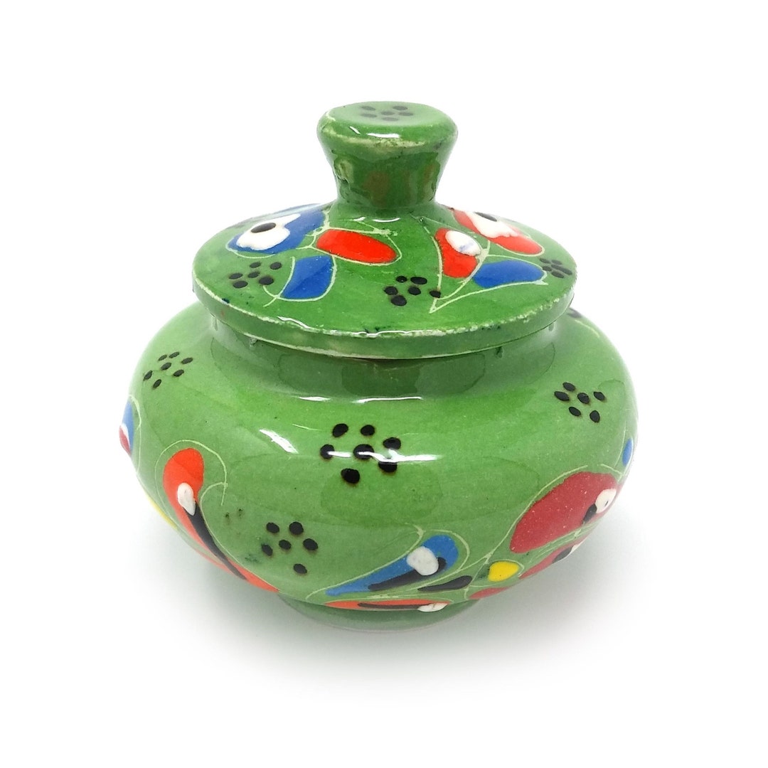 Ceramic Jewellery Box Covering With Figure of Flowers Handmade Etsy