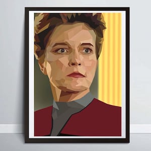 Star Trek Janeway Inspired A3 Art Print