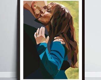 Stampa artistica ispirata a Star Trek Picard / Troi / Marina Sirtis