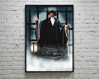 The Phantom Of The Opera Inspired A3 Signed Print "Opera Ghost"