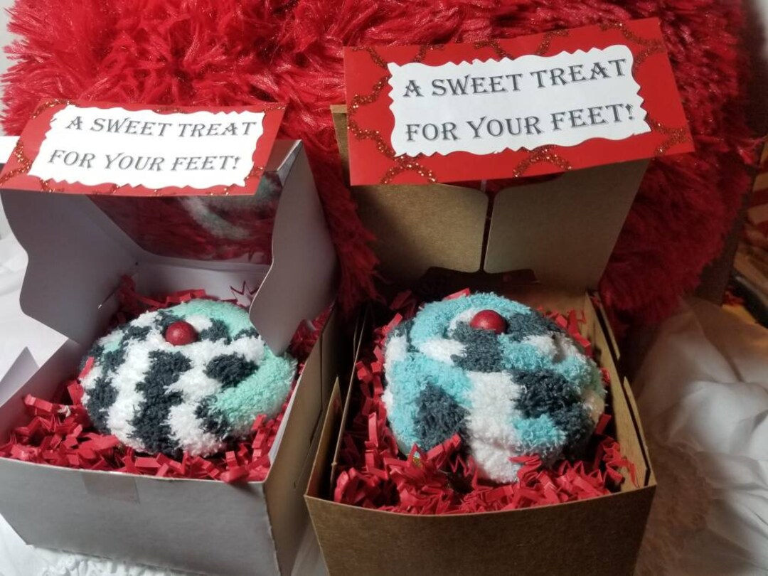 Fuzzy Sock Gift Birthday Get Well Cancer Gift Surgery Etsy