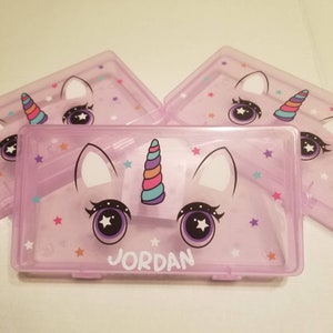 pencil box, pencil case, unicorn pencil box, personalized pencil box,, personalized pencil case, school supplies, crayola box