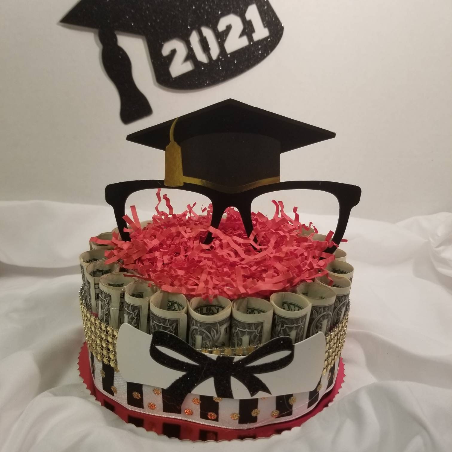 Regalo de graduación de pastel de dinero graduada para ella Etsy