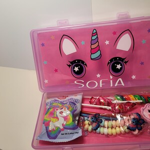 Pencil case, unicorn pencil box, personalized unicorn box, unicorn, personalized pencil box, personalized school supplies, crayola box