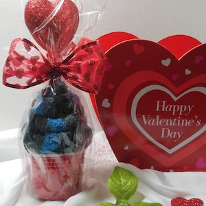 Valentine&#39;s, fuzzy sock cupcake for men, Valentine&#39;s gift for Him, sweetheart gift,men Valentine, men sock gift, Valetine for him, Valentine