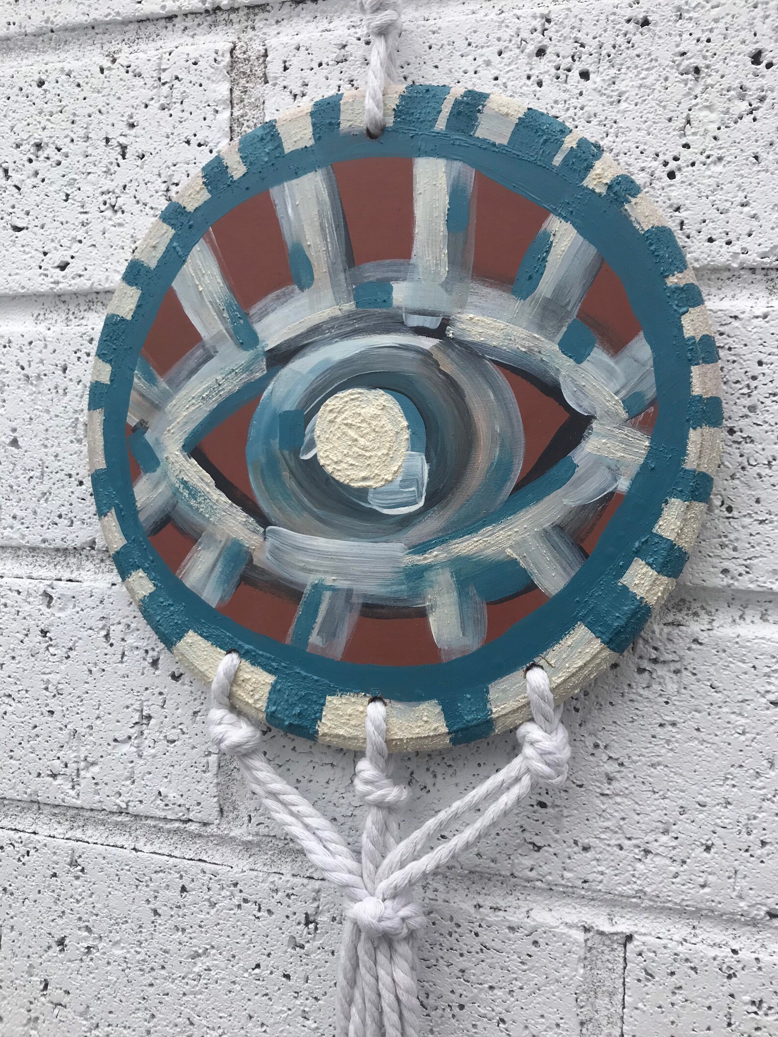 Modern Handmade Evil Eye Wall Hanging Etsy