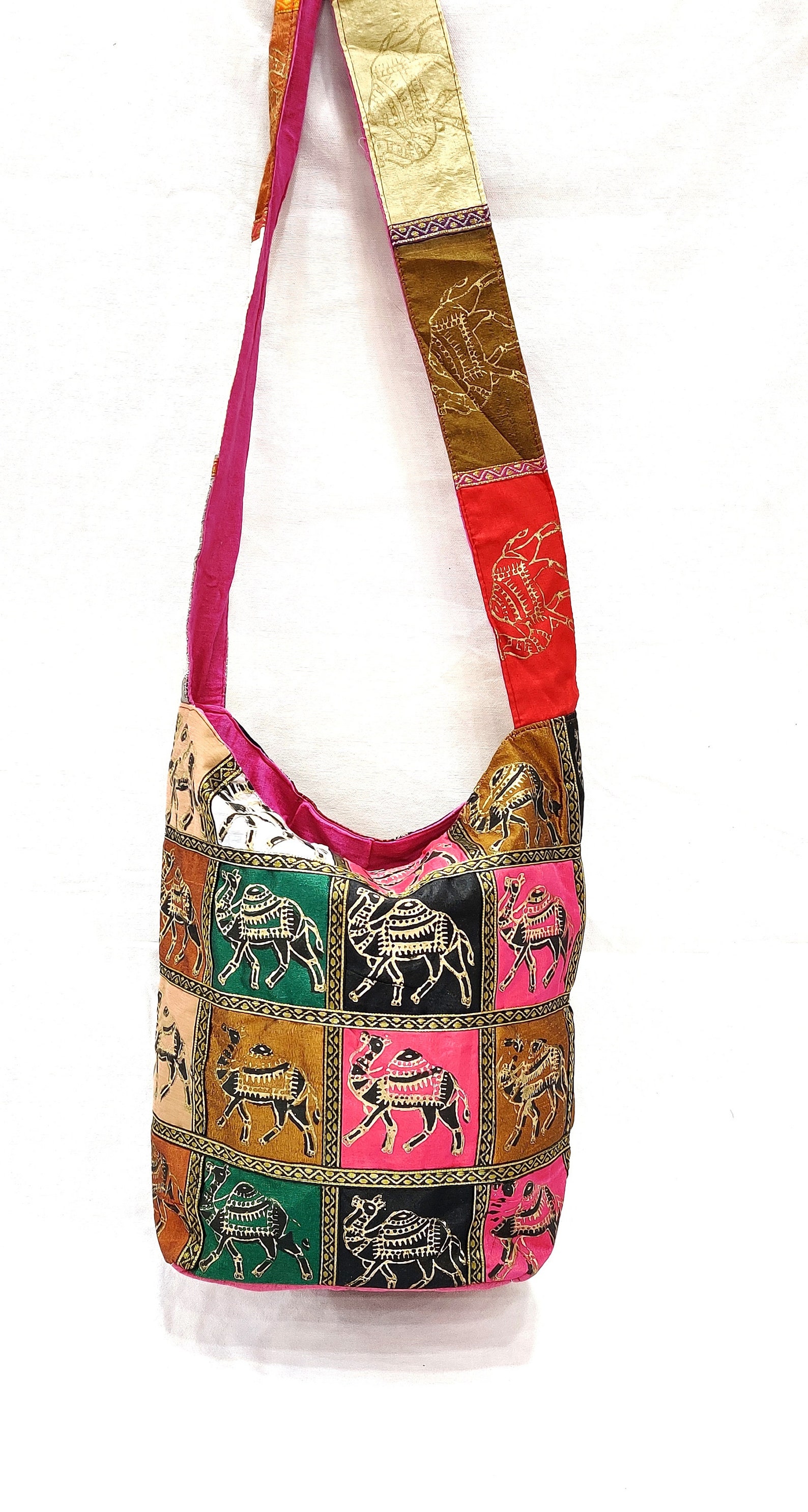 Indian Handmade Shoulder Bag Printed Designer Multicolor Hand Etsy