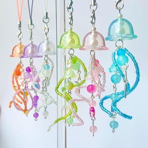 Jellyfish Phone Charm | Keychain / Cute / Aesthetic / Jewelry / y2k / Sea Creature / Sea Animal / Animal