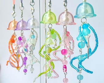 Jellyfish Phone Charm | Keychain / Cute / Aesthetic / Jewelry / y2k / Sea Creature / Sea Animal / Animal