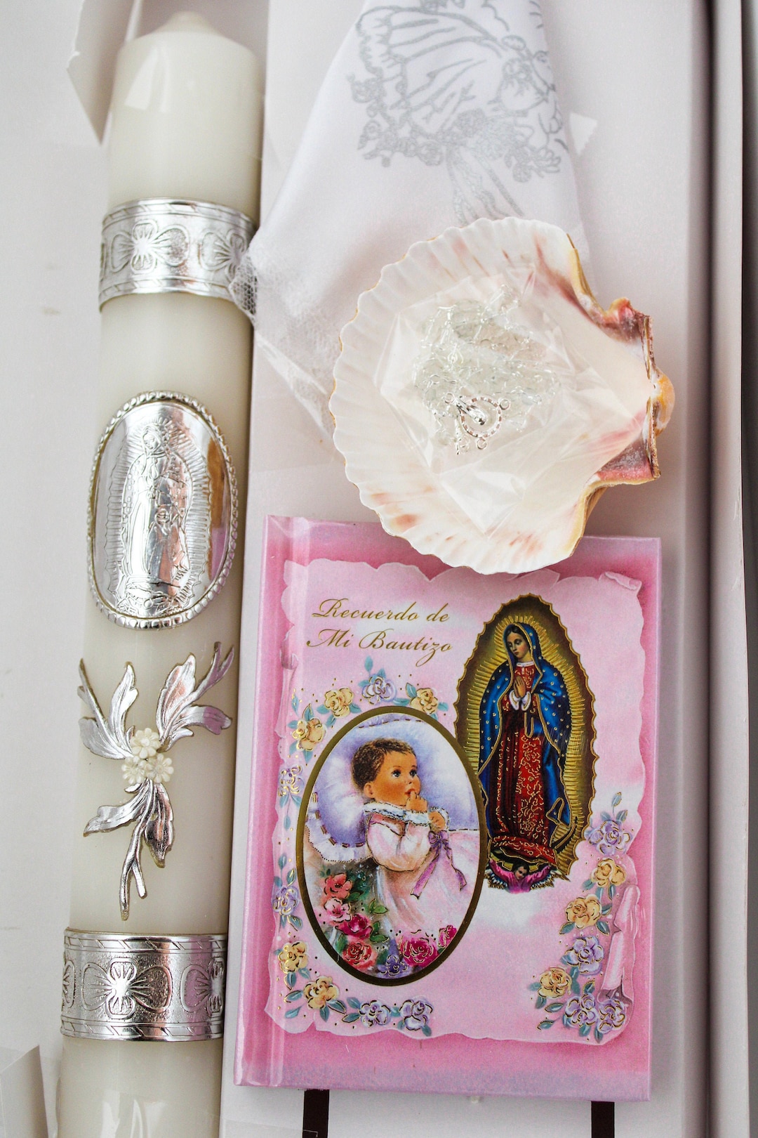 5pcs Set Baptism Gift Set Baptism Candle Set/baptism Candle Etsy