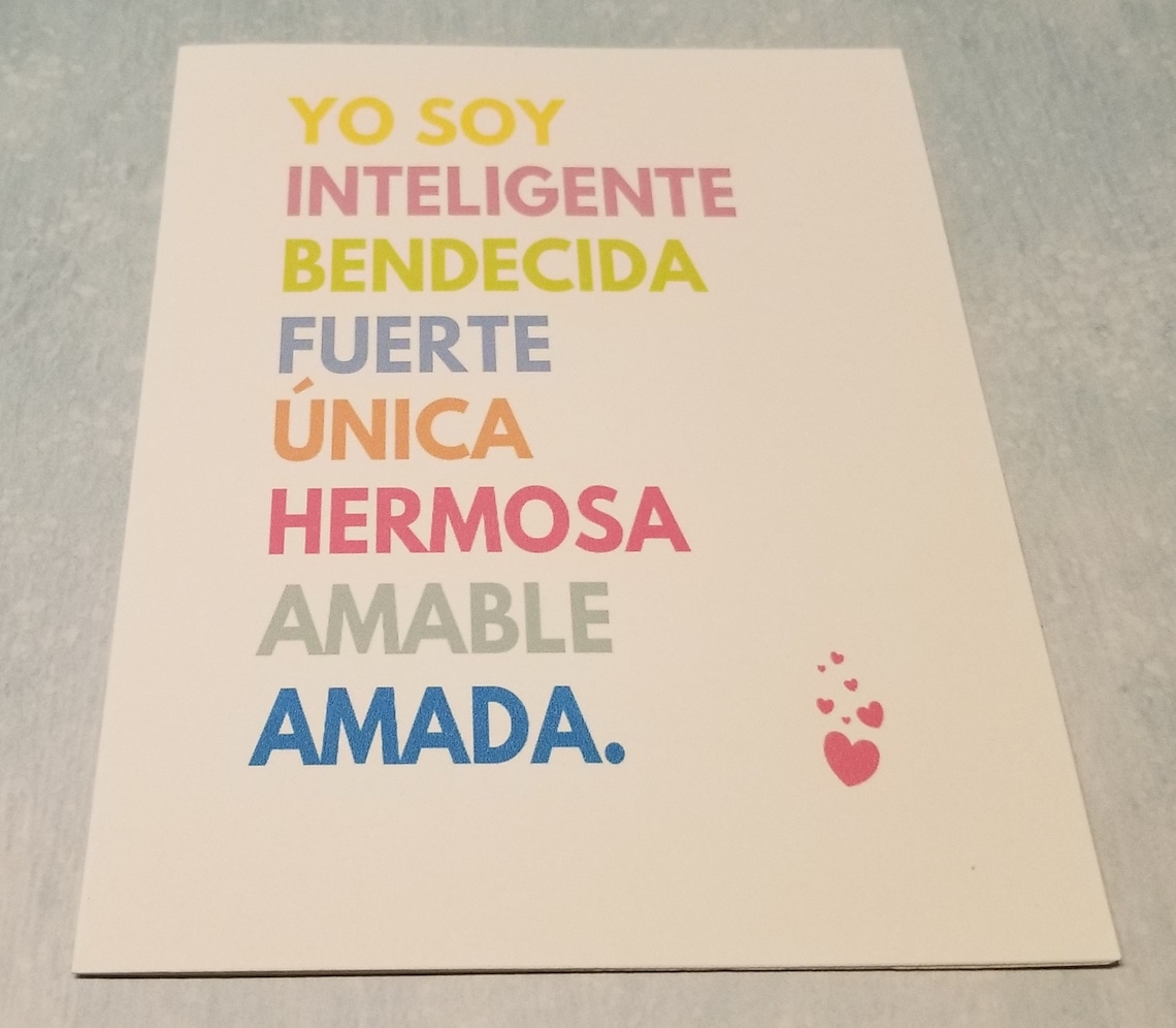 Spanish Affirmation Note Cards Affirmation Cards Handmade | Etsy