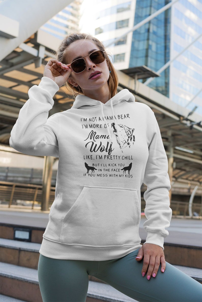 I/'M More Of Mama Wolf T-Shirt I/'M Not A Mama Bear Mama Wolf Shirt Wolf Lover Gift