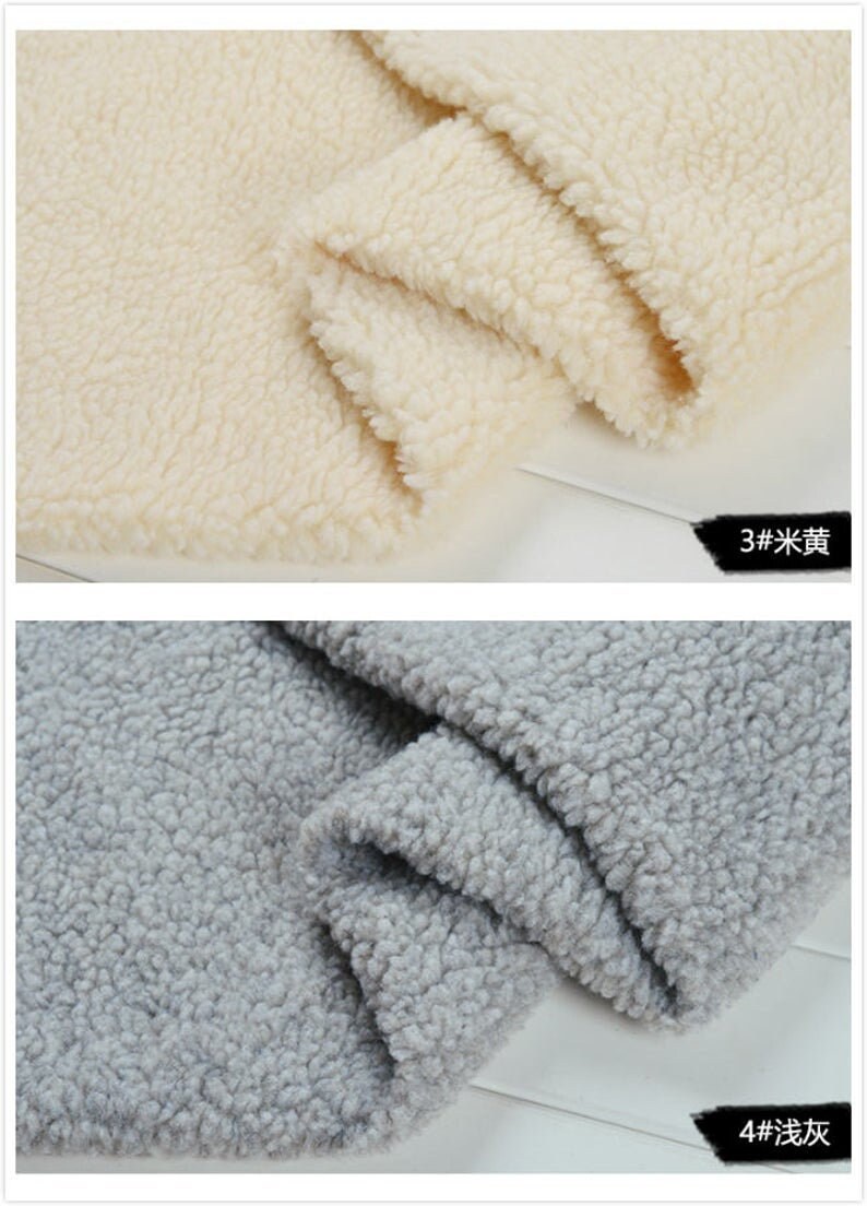 Sherpa Fabric Polyester Sherpa Lamb Faux Fur Winter Fabric Etsy