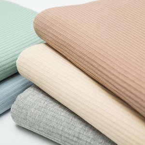 Rib Knit Fabric, Sweater Fabric, Stripes Texture, Cable Knit Fabric, 100% Cotton, Colourful, By The Half Yard