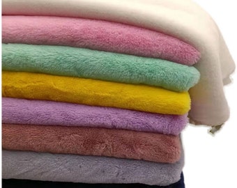 Faux Fur Fabric, Faux Rabbit Fur, Minky Fur Fabric, Fursuit Material, Polar Faux Fur, Apparel Fabric, Upholstery Fabric, By the Half Yard