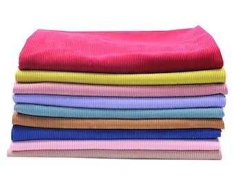 8 Wale Corduroy Fabric, By The Half Yard, Ribbed Fabric, Apparel Fabric, Coat Fabric, Hair Accessories Fabric