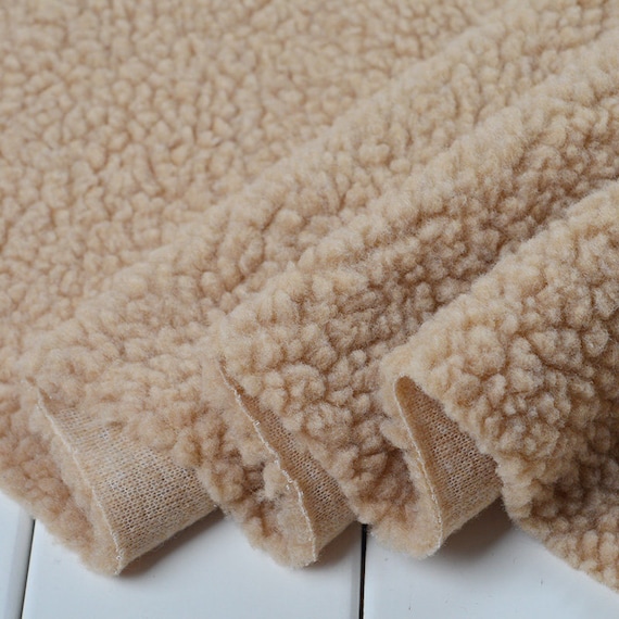 Warm Lamb Wool Fabric, Sherpa Fabric, Lamb Faux Fur, Winter Fabric