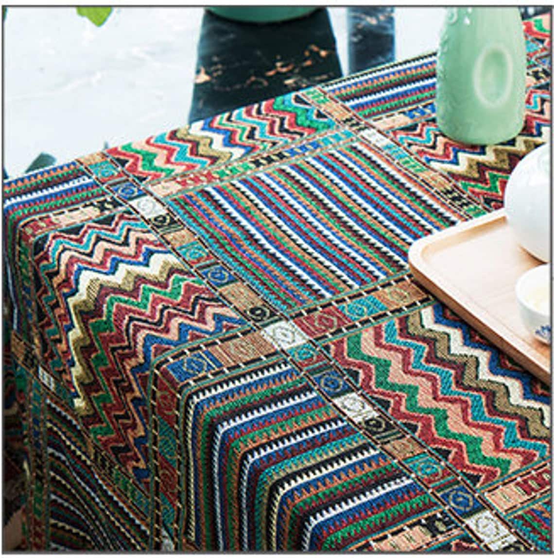 Nepal Fabric Nepal Style Colorful Jacquard Striped Pattern  Etsy