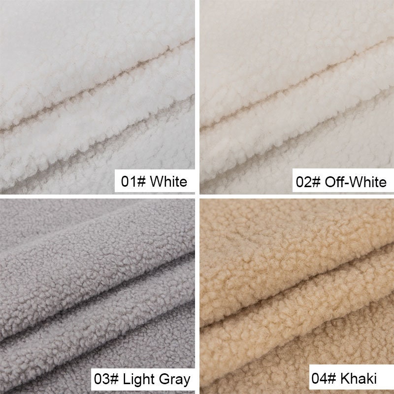Ivory Sherpa Lambs Wool Faux Fur Apparel Blanket Fabric – Fashion Fabrics  LLC