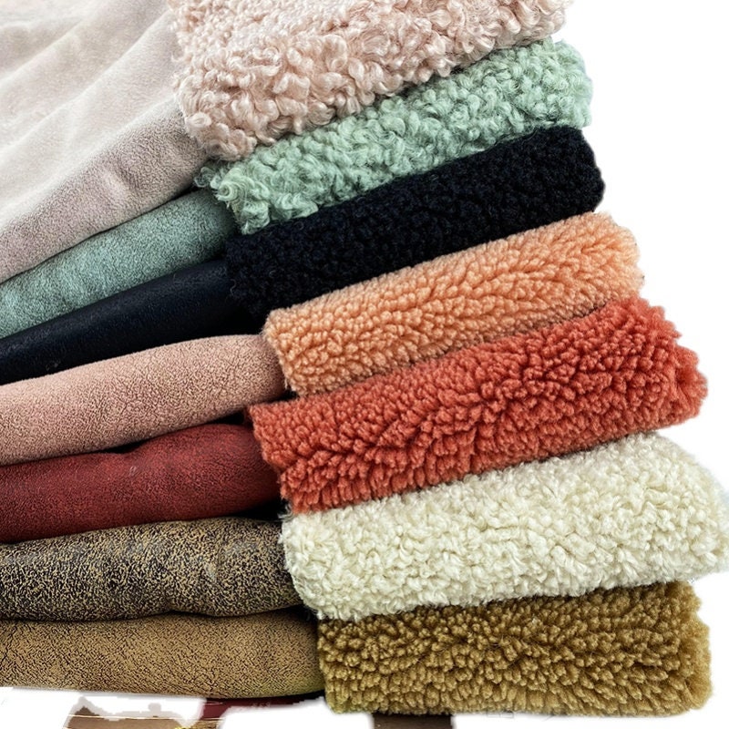 Warm Lamb Wool Fabric, Sherpa Fabric, Lamb Faux Fur, Winter Fabric