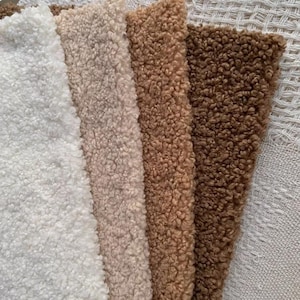 Teddy Bears Fabric, Toy Fabric, Soft Fabric For Toy Stuffed Animal Making 28cm x 24cm (11”x 9”)