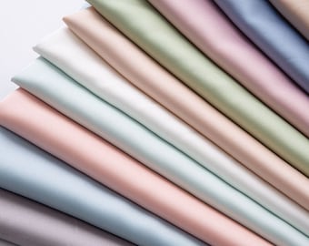 Silky Stretch Charmeuse Satin Fabric, Sells by the Half Yard, Many Colors, Soft, Shiny & light Weight, Smooth, Apparel Fabric