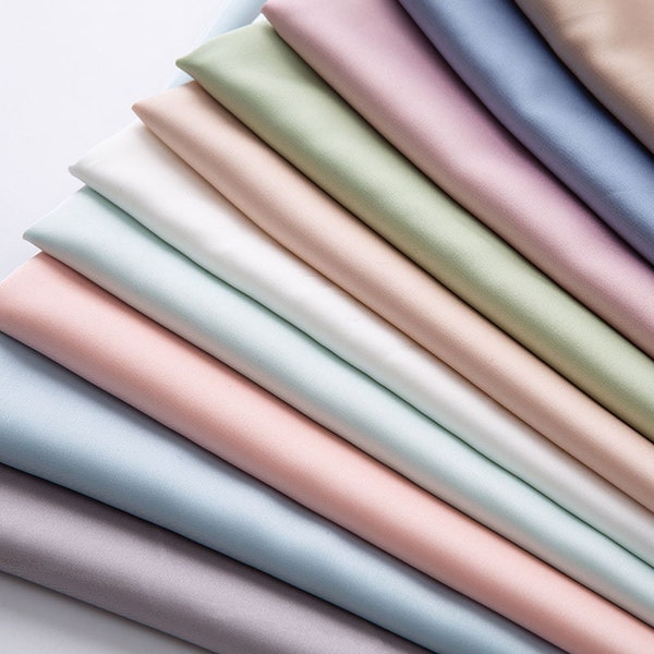 Silky Stretch Charmeuse Satin Fabric, Sells by the Half Yard, Many Colors, Soft, Shiny & light Weight, Smooth, Apparel Fabric