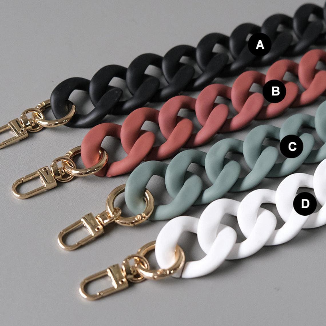 Acrylic Chain Purse Chain Metal Strap Handle Plastic Handles for Bag, Handcraft Material for Handbag Making