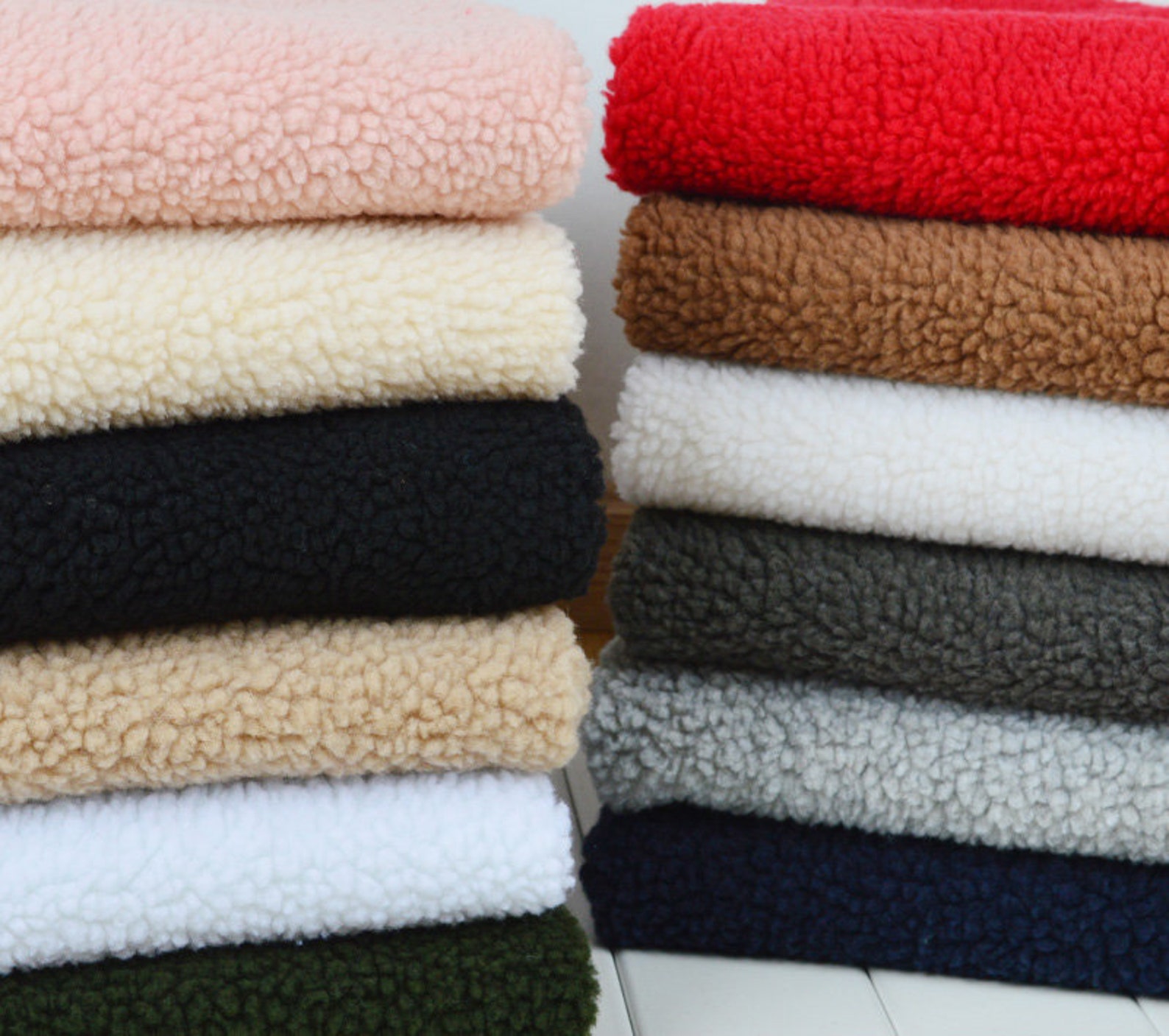 Sherpa Fabric Polyester Sherpa Lamb Faux Fur Winter Fabric Etsy Australia