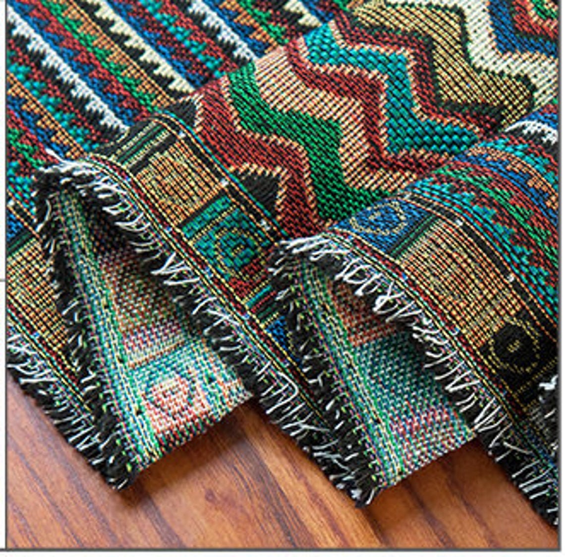 Nepal Fabric Nepal Style Colorful Jacquard Striped Pattern  Etsy